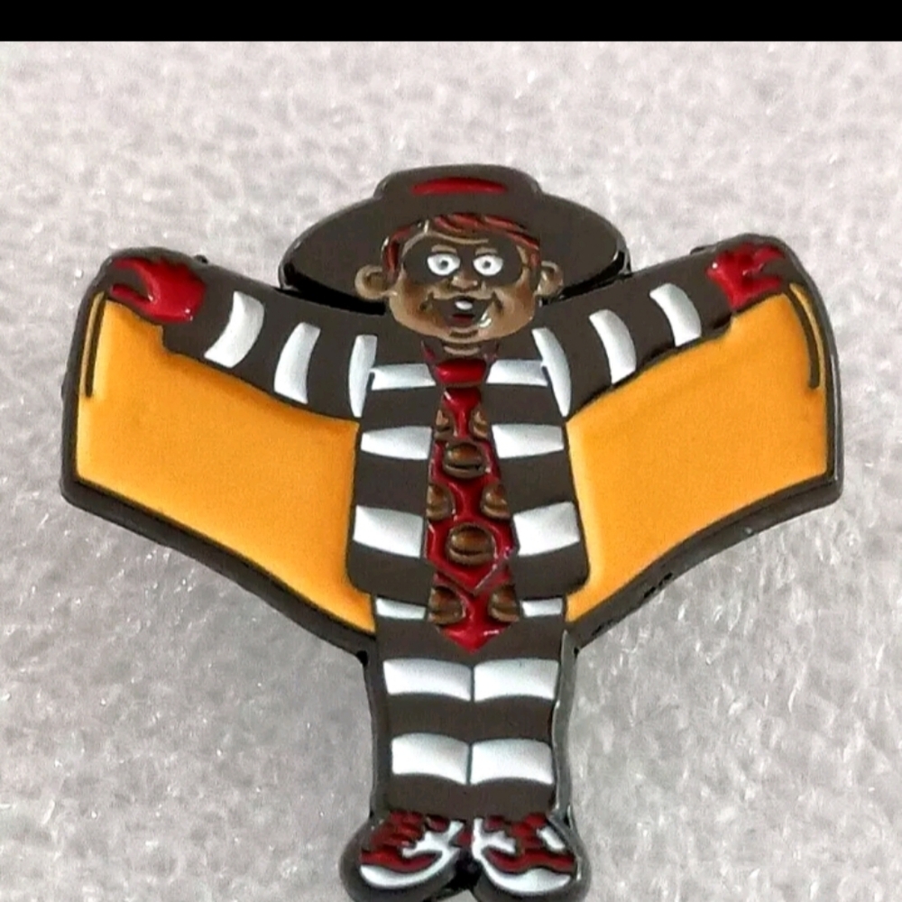 McDonald's Classic Hamburglar Fast Food Employee Lapel Hat Pin NOS New 2024